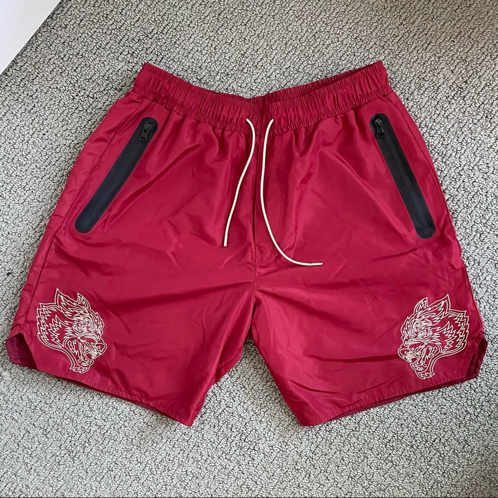 Darc Sport Fasted Track Shorts in Cardinal/Tan